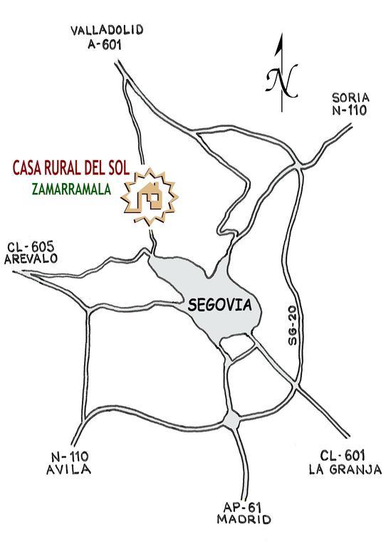 Casa Rural Del Sol Zamarramala Exteriör bild